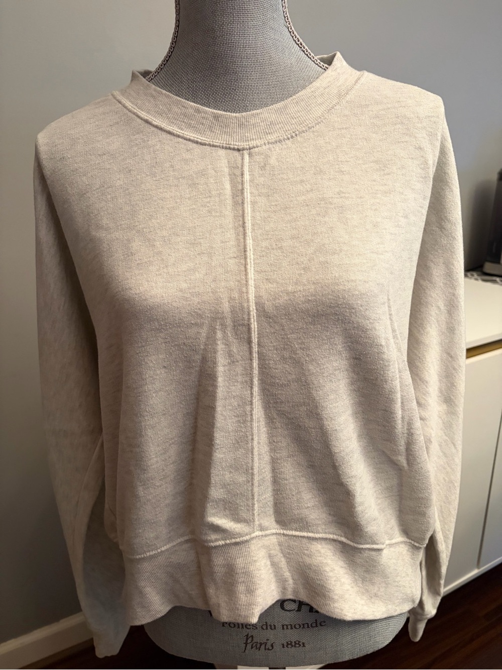 Zella Women's Crewneck Sweater Light Gray Medium